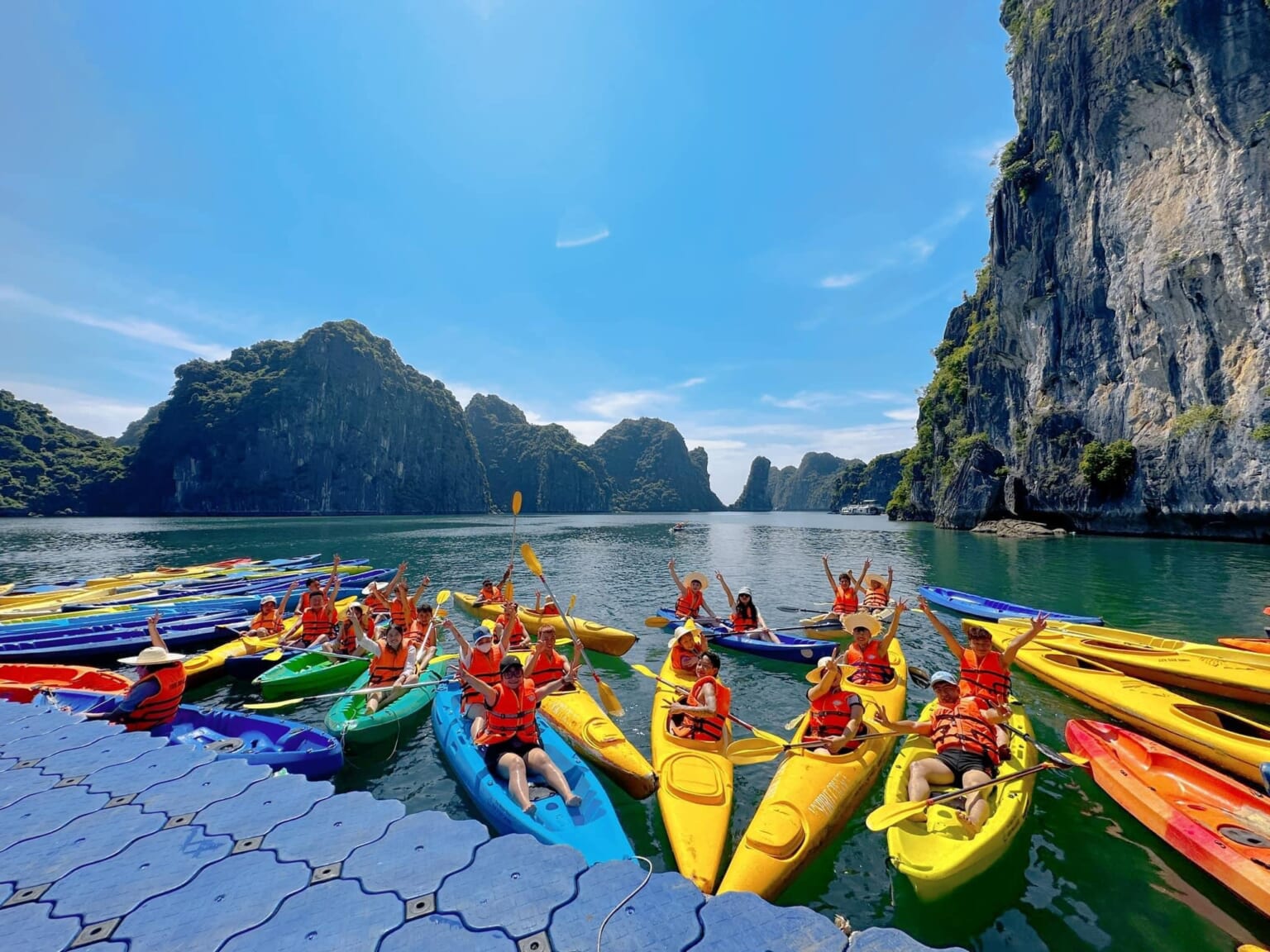Halong Bay Kayaking in Yellow